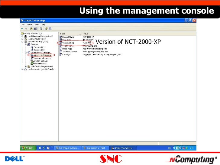 nct-2000-xp management console nct-2000-xp management console
